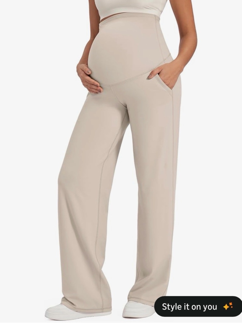 Maternity Wide-Leg Pants
